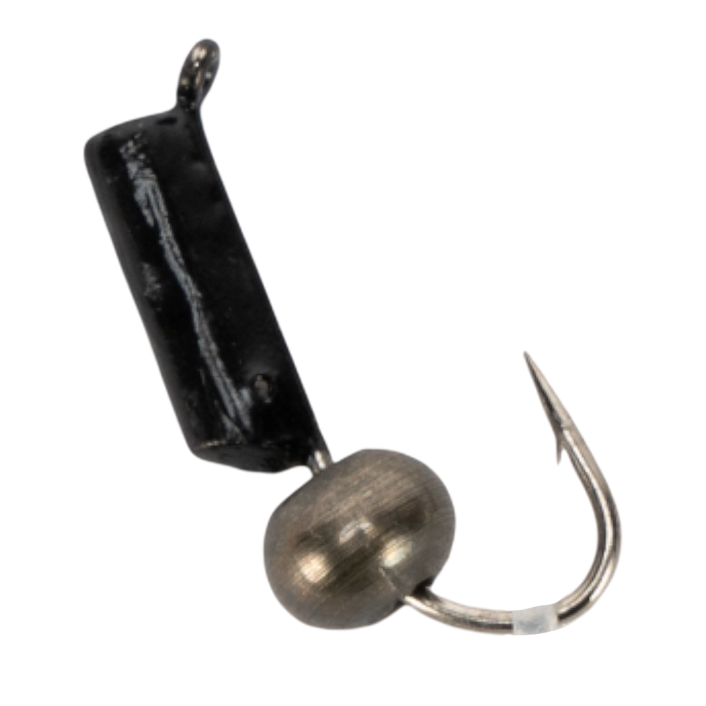 Мормышка вольфрамовая Trye Weight черная "Гвоздешарик" d2,0мм шарик, никель (10шт). Фото №2