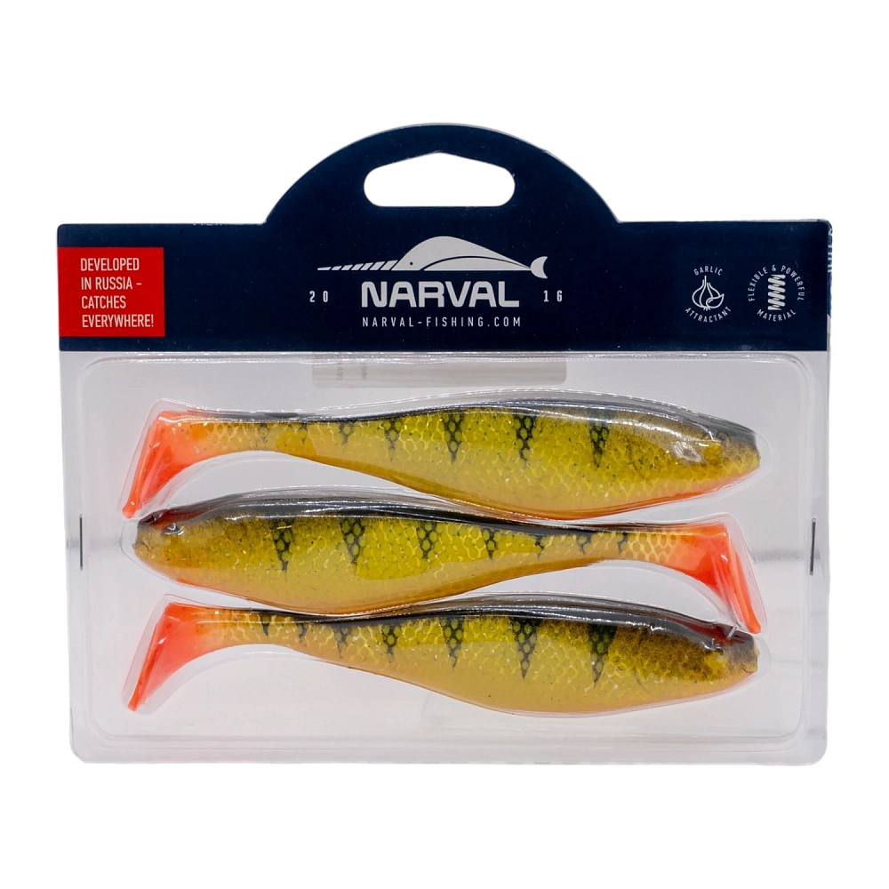 Приманка силиконовая Narval Commander Shad 140мм, (3шт. упак.) цвет (#019) Yellow Perch. Фото №1 Приманка силиконовая Narval Commander Shad 140мм, (3шт. упак.) цвет (#019) Yellow Perch. Фото №1
