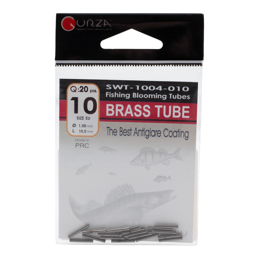 Обжимная трубочка Gurza - Brass Tube #10 (dia 1,0 mm) 20шт./уп.. Фото №1