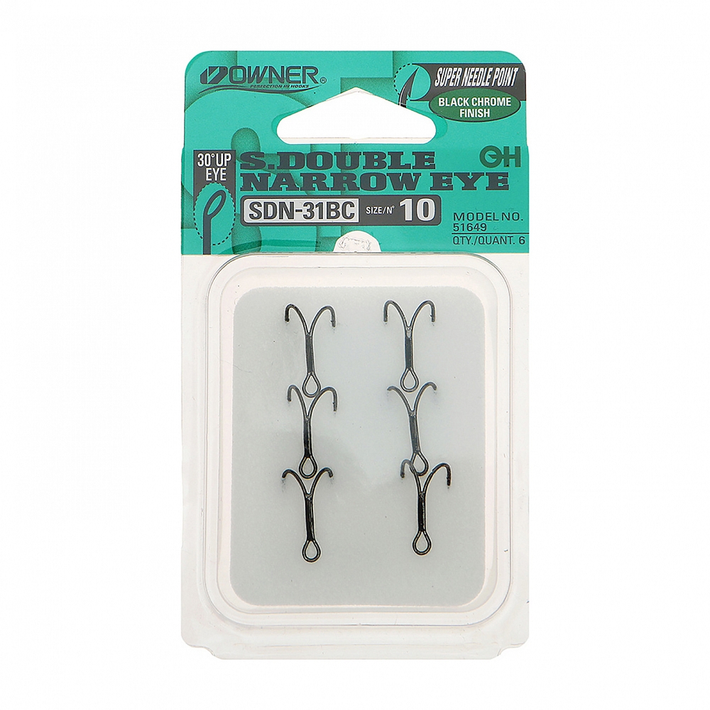 Крючок Owner двойник SDN-31BC №6 (6 шт). Фото №1
