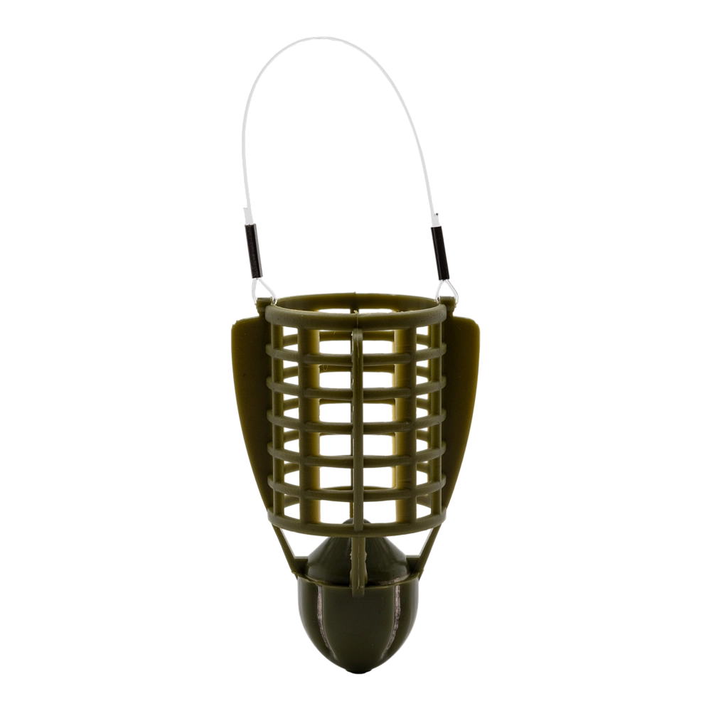 Кормушка фидерная Dunaev пласт. Vegas BULLET пуля кругл сетч с крыльями 60гр. Фото №1