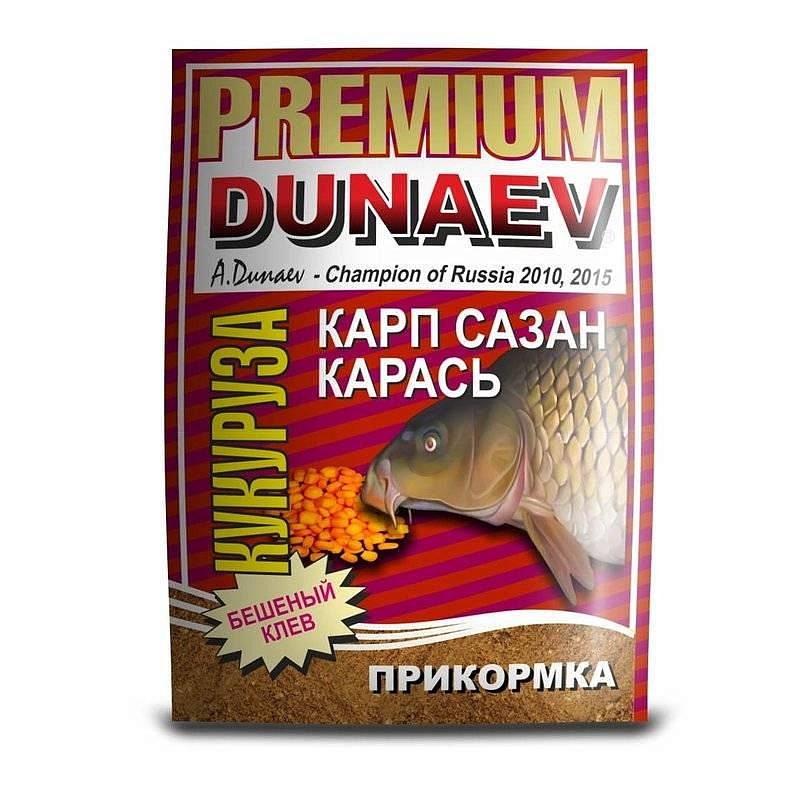 Прикормка "Dunaev-Premium" 1кг Карп-Сазан Кукуруза. Фото №1 Прикормка "Dunaev-Premium" 1кг Карп-Сазан Кукуруза. Фото №1