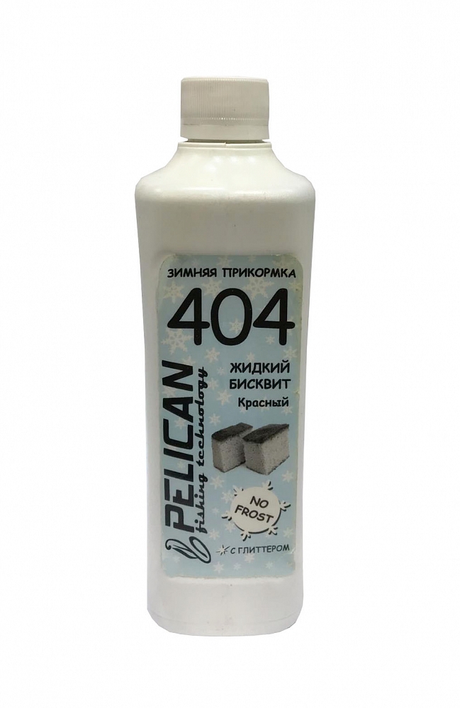 Прикормка зимняя "Жидий бисквит" PELICAN 404 красный с глиттером (1фл.-500мл.). Фото №1 Прикормка зимняя "Жидий бисквит" PELICAN 404 красный с глиттером (1фл.-500мл.). Фото №1