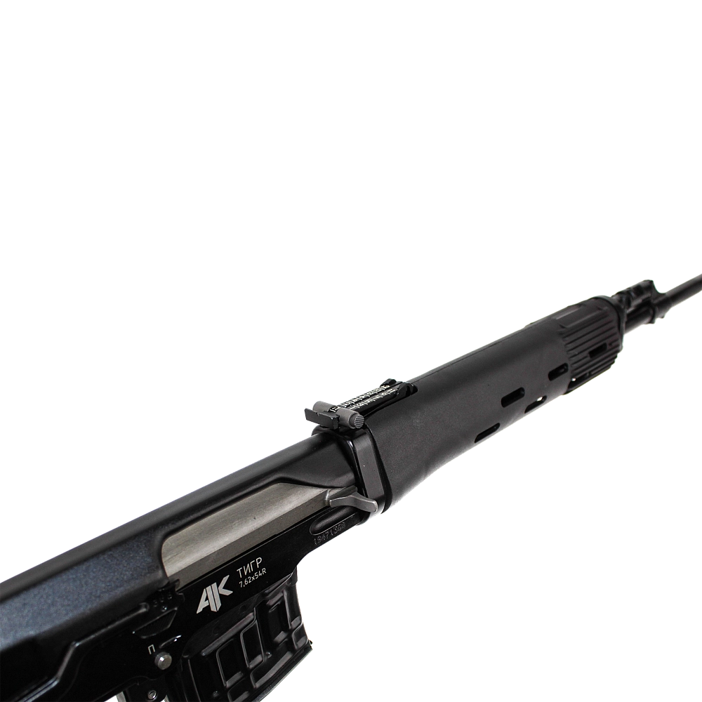 Карабин Тигр исполнение 01 калибр 7,62х54, приклад с поворотной щекой, пластик, КРИПТЕК черный, комплект для чистки, L-620. Фото №6