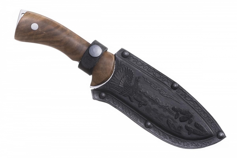 Нож Кизляр "Глухарь" (дерево, орех) худ.оформ.. Фото №4