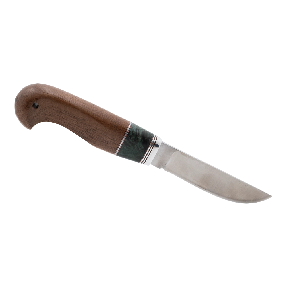 Нож СВ-Клинок "Финский 2 малый" клинок D2, рукоять лайсвуд, стабилизированный дуб. Фото №2