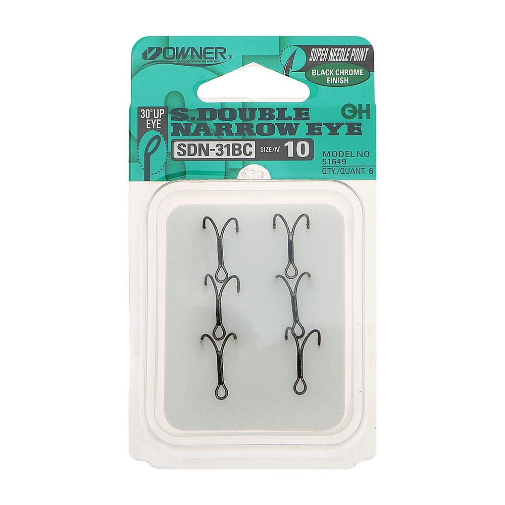 Крючок Owner двойник SDN-31BC №10 (6 шт). Фото №2
