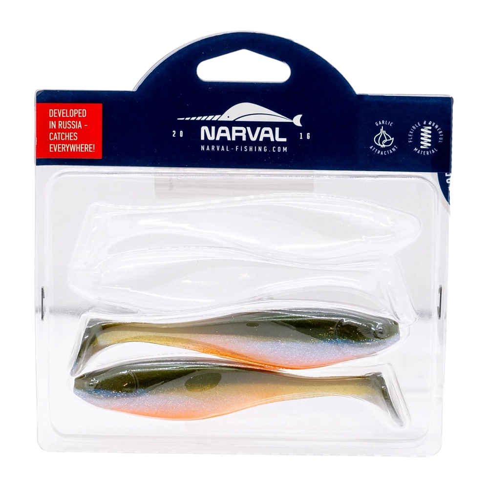 Приманка силиконовая Narval Commander Shad 120мм, (4шт. упак.) цвет (#008) Smoky Fish. Фото №1 Приманка силиконовая Narval Commander Shad 120мм, (4шт. упак.) цвет (#008) Smoky Fish. Фото №1