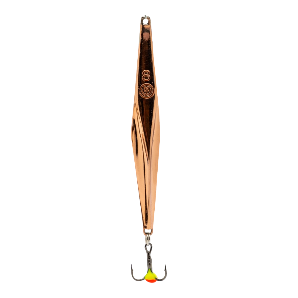 Блесна Северные мастерские Favorit 40мм, 7гр, цвет (GL) с мухой. Фото №1